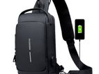 Travel Bag Male USB Charging Chest Pack Waterproof Rider