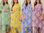টুপিস কুর্তি কালেকশন। কাজ:স্ক্রিনপ্রিন্ট