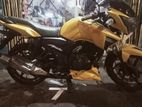 TVS Apache RTR yellow on test fill 2017