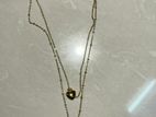 Two layer necklace with locket