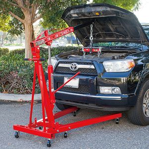 2 Ton Foldable Hydraulic Engine Crane Hoist Lift. for Sale