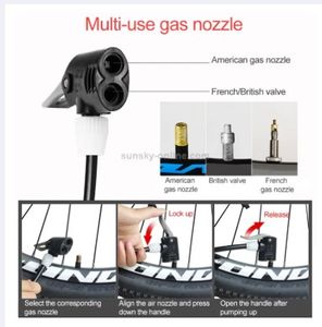 Air Pressure Pumper Hand Activated for Bike, Ball, Tire, Pool Chrome for Sale