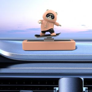 Car Parking Phone Number Plate Sliding Skateboard Bear Cute Cartoon for Sale
