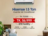 Hisense 1/1.5/2 Ton Inverter AC (Split Type Full DC AS-TW4RMATD01BU)