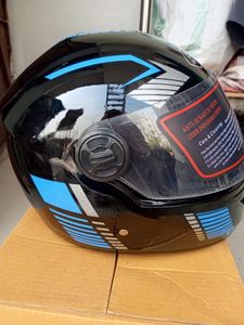 কালো ব্ল গ্রাফিক ডিজাইন হেলমেট for Sale