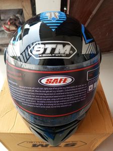 কালো বুলু গ্রাফিক্স ডিজাইন হেলমেট ফুলফ্রেস for Sale