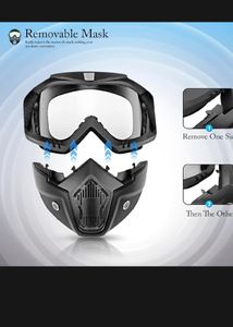 “safety Goggles Mask For Biker Wind Dust Protective Helmet Face for Sale