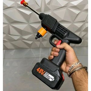 Wireless Water Spray Gun for Car/Bike Washing 48V Rechargeable Electric. for Sale