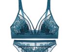 Ultra Thin Transparent Lingerie Set Wireless Bras and Briefs