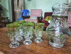 UNUSED GLASS-JUG SET