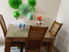 4 seated table including chairs