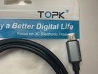 Usb to micro cable with voltage display.