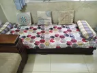 Used Divan with 2 Pillow And 3 Kushum Kovars Matres