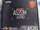 Msi A520m-a Pro 1 Year Warranty Available Distributed by Ucc