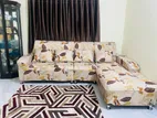Used Premium L-Shape Sofa Set with Free Cover