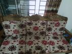 Used sofa set. Sheel koroi wood free with foam and cover
