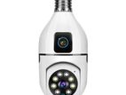 V380 Dual Lens PTZ Bulb IP Night Vision Camera