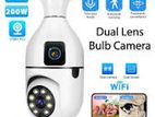 V380 Pro Dual Lens Screen E27 Bulb Camera