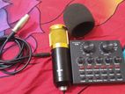 V8 sound card, bm800 condenser microphone