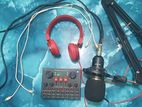 v8s sound card & bm 800 microphone