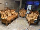 Victorian Wooden King 6 Seater Sofa Set Sl295f