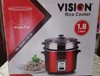 Vision Rice Cooker 1.8 L Rel-40-06 Ss Red (double Pot)