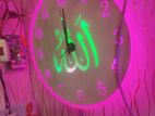 Wall Clock Islamic Relaxing Night Light System