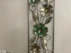 Wall Decorations, Metal Flower Art Sculpture with Frame