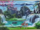 Waterfall Scenery Canvas 3D Wall Painting