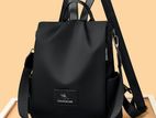 Waterproof Nylon Anti-theft Travel Bagpack (black)