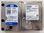 WD and TOSHIBA 2 TB HDD