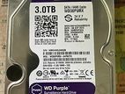 WD Purple 3TB Hard Disk 3.5 Inch 1 Year Warranty 100% Health