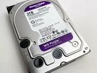 WD Purple 3TB Hard Disk 3.5 Inch 1 Year Warranty 100% Health