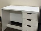 White Aesthetic Study Table For Sale