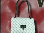 White Monogram Handbag