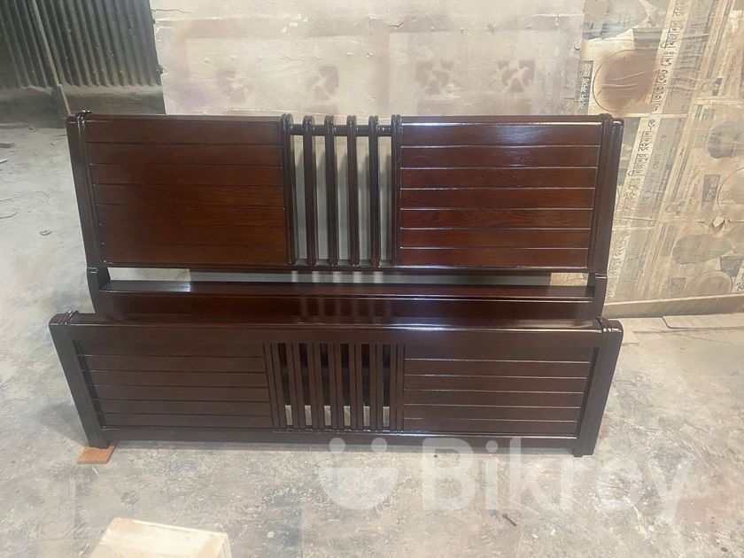 Wood Veneer Double Bed Model BL121F for Sale in Gulshan Bikroy