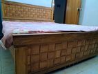 Wooden Bed + Mattress Sale