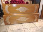 WOODEN COLOUR BED 5/7 FEET. M# 731.