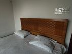 Wooden King Sized Bed with Mattress