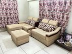 Wooden L-shape Sofa Sets- 5 Seaters