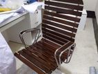 Wooden Mid Back Swivel Chair-HCSM-305