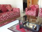 Wooden Sofa set with Center Table (2+1+1)