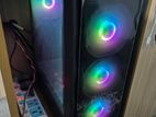 Working PC Setup with RGB Case + HP Monitor Keyboard & Mouse Box