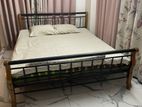 Wrought Iron Bed (Wooden Frame)