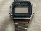 WW1490 Casio Vintage Digital Silver Chain Watch A158WA-1DF