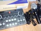 X50-sound Card (original) + Ahuja Microphone Combo For Live Singing