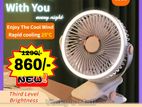 Xiaomi Rechargeable Fan Electric With Lamp light