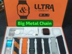 Y80 Ultra Smart Watch (8 Strap + Big Metal Chain) –