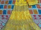 Yellow bridal lehenga