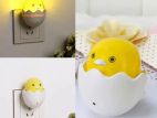 Yellow Duck With Egg Shape Led Night Light